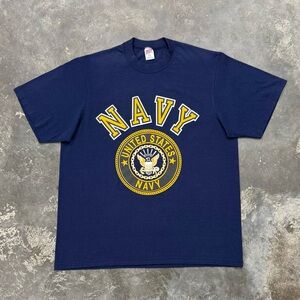 Vintage US Navy Single Stitch Soffe USA Made XL Crewneck Tee